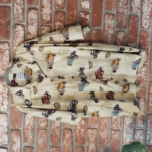 Vintage Men's David Carey Ford Hot Rod Button Down Shirt